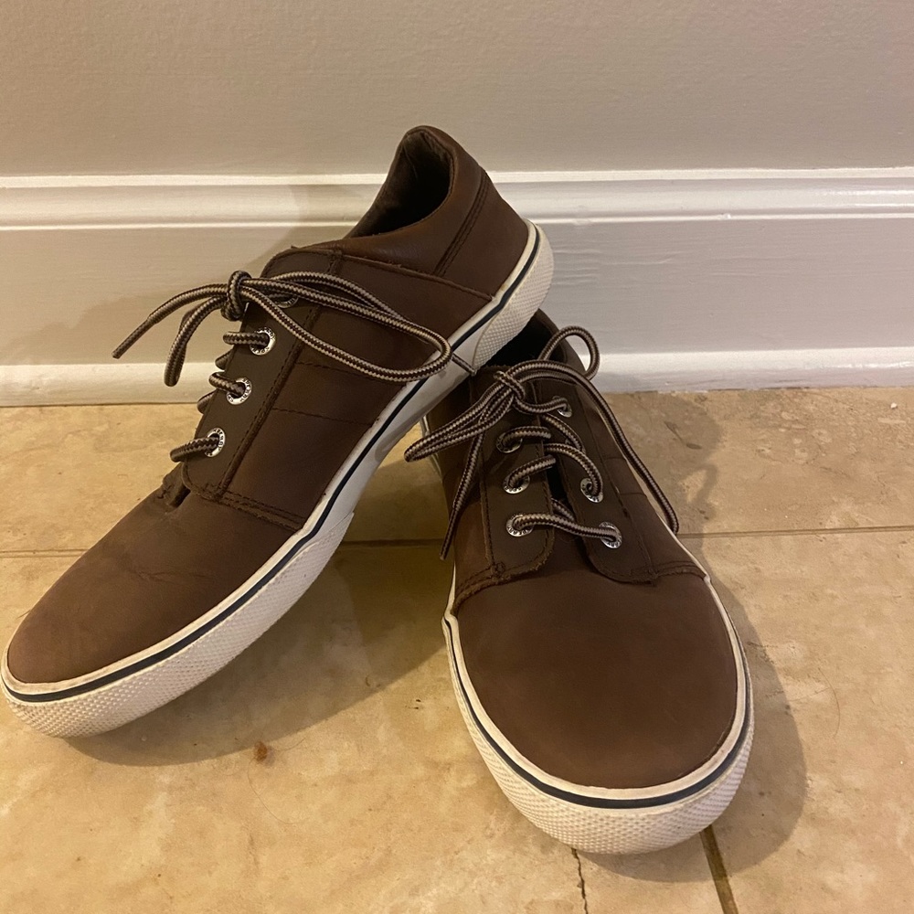 Men’s top-sider leather sneaker